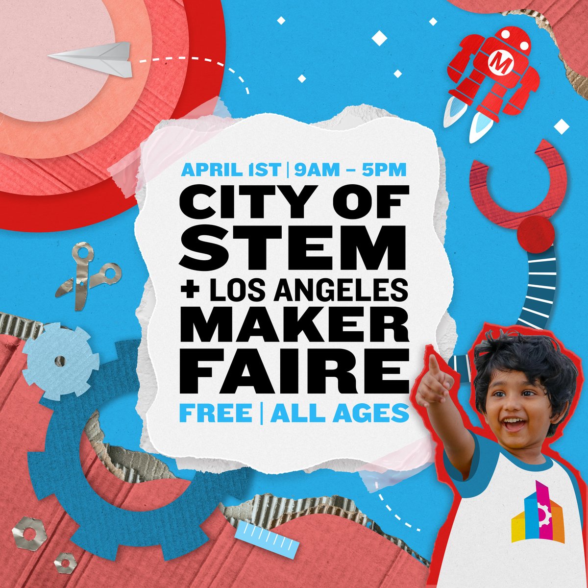 CicLAvia's tweet photo. Our team will be tabling at the @cityofstem + Los Angeles @makerfaire on April 1 at the Los Angeles State Historic Park. Come chat with us about the 2023 CicLAvia Sunday Schedule and enjoy the STEM festivities! Details here: https://t.co/LdIgvJSFWR https://t.co/PwH2p2SPeV