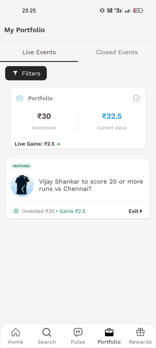Hi_max_u's tweet photo. @probo_india here are some screenshots regarding that... Its almost 11:26 and event was over 5 minutes ago but then to it is showing. https://t.co/3EmzUfu31Y