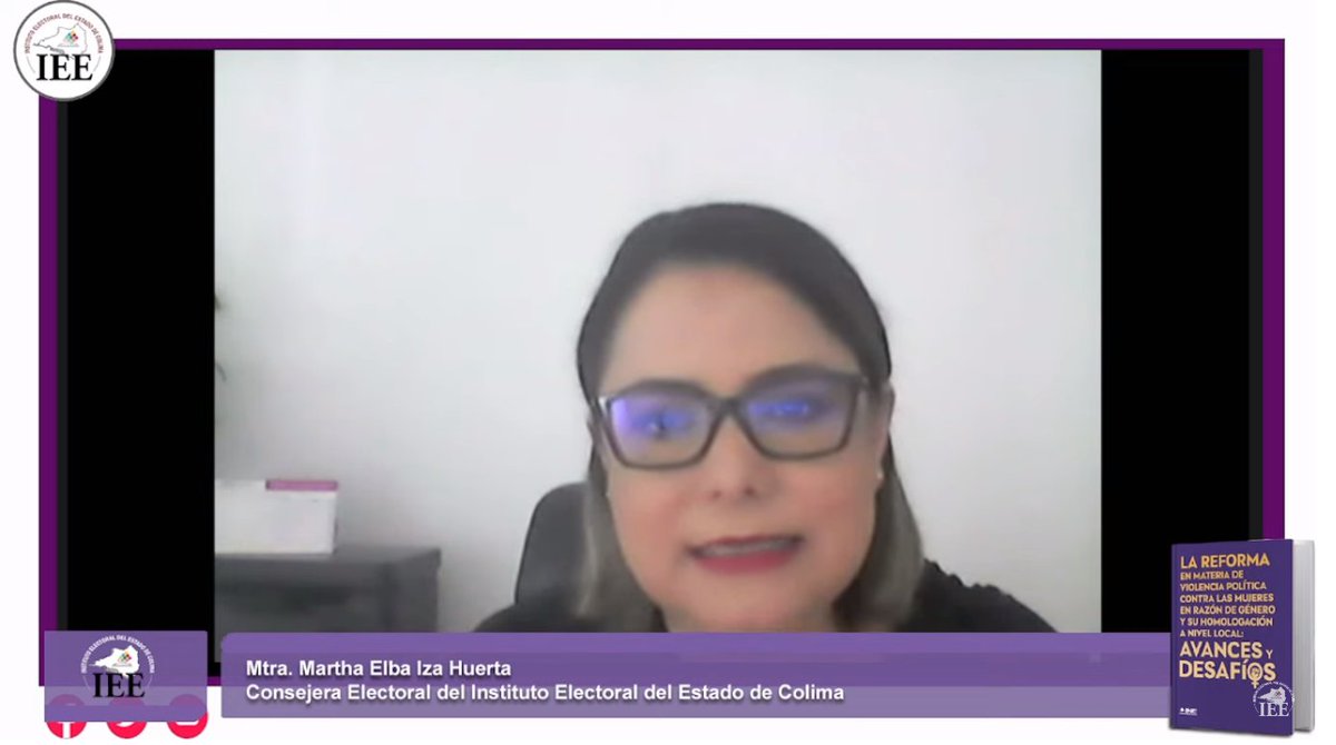 IEECOLIMA's tweet photo. 🔴 #AlMomento Consejeras Electorales del @IEECOLIMA, @MarthaIzaH; de @IEEAGS, Hilda Hermosillo; y del @IEPACYucatan, Delta Pacheco; dialogan sobre Violencia Política en Razón de Género. Modera Consejera Flor Romano.
📡 #EnVivo por aquí: 
https://t.co/JI7WkEoscz https://t.co/oq8ttYhwsv