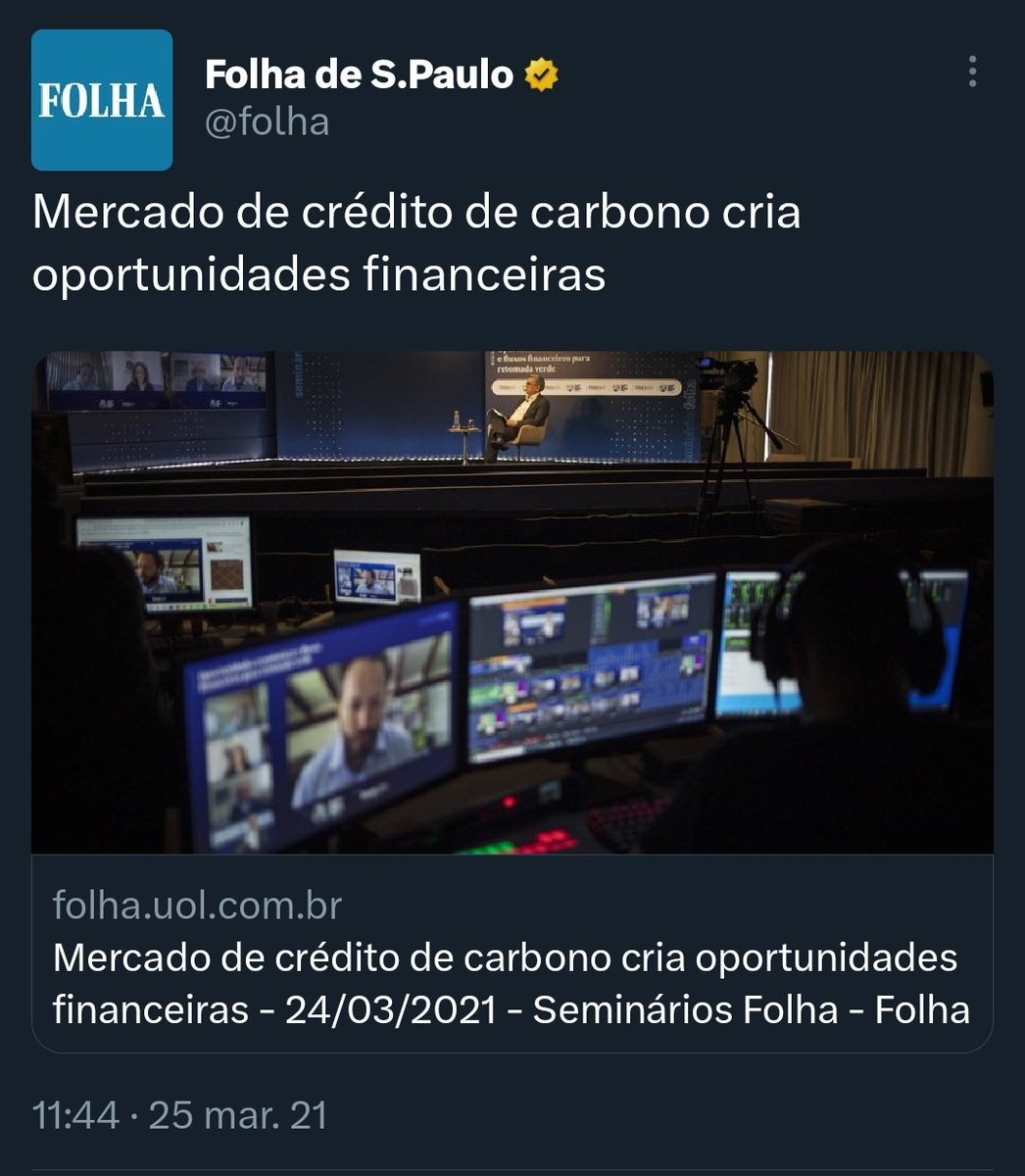 dersuzzalla's tweet photo. Governo miliciano
"Crédito de carbono"

Governo Lula
"licença para poluir" https://t.co/xXbY3pHshW
