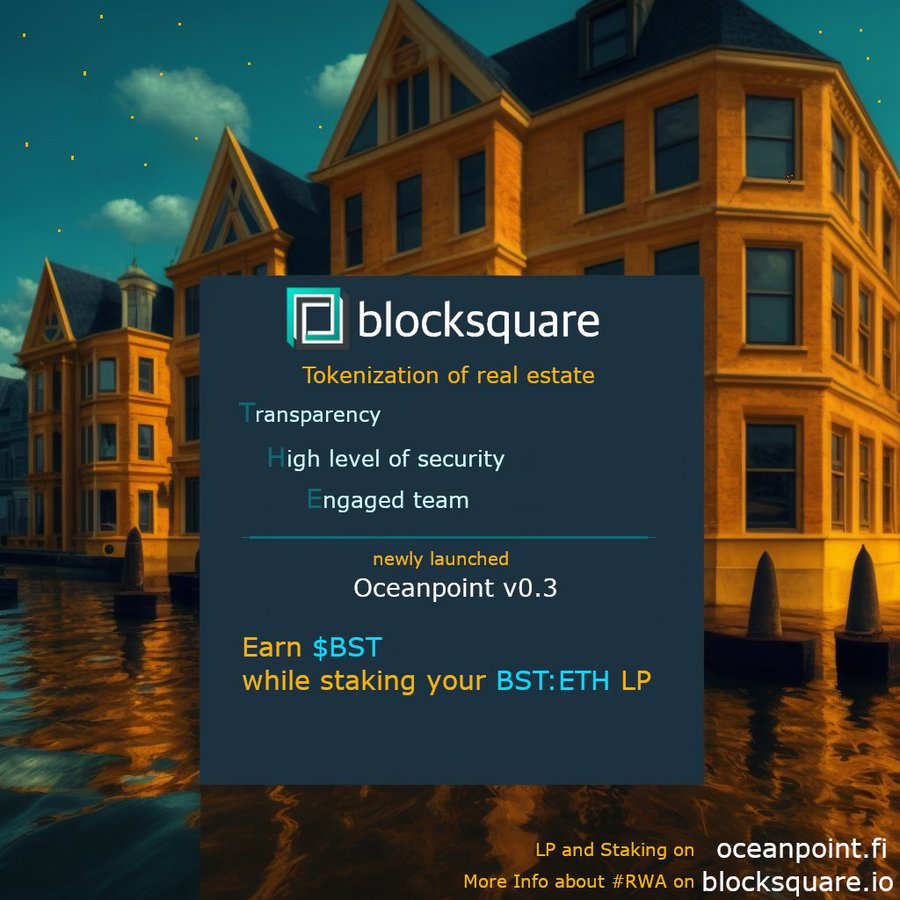 emcrypto2's tweet photo. Introducing @blocksquare_io, Europe leading blockchain-based platform for tokenizing real estate assets! With @blocksquare_io, you can invest in commercial and residential real estate with a few clicks. Here are the top three reasons why it’s worth your investment: https://t.co/bOGl9tAKqH