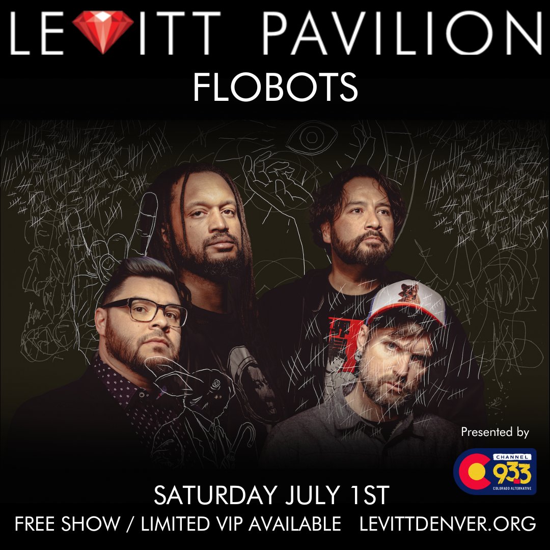 Denver's homegrown talent the @flobots are returning to Levitt this summer on July 1st. Their last show in 2021 was unforgettable, and this year will be just as epic! Grab your Limited VIP or FREE RSVP open now! 📸 Sydney Wiggs