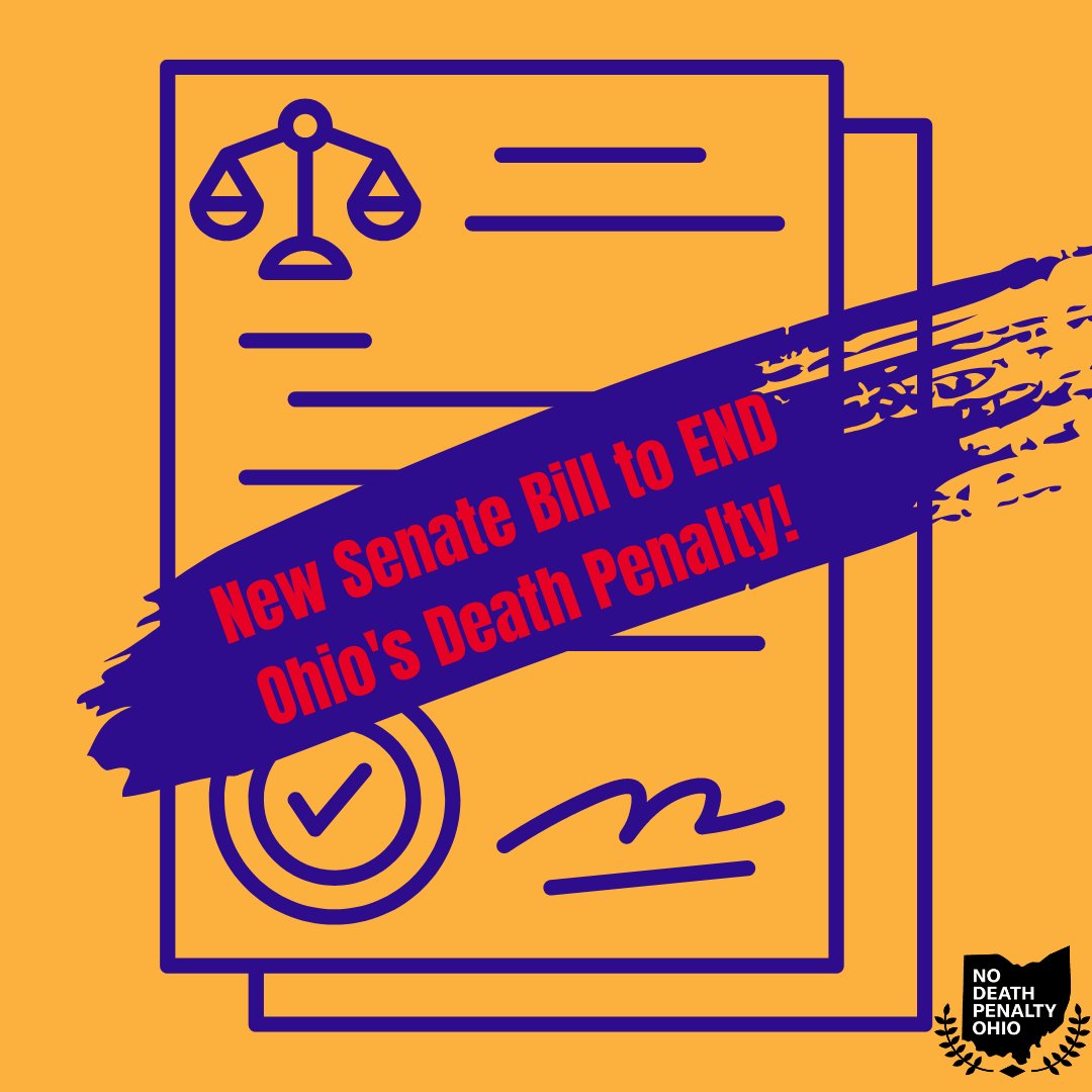 I am excited that a new Senate bill (#SB101) has been introduced to repeal the death penalty in Ohio!

I've met three of the 11 men exonerated from Ohio's death row - it's past time to #EndTheDeathPenalty in Ohio.

Click here to thank the bill sponsors: bit.ly/ThankYouSenSpo…