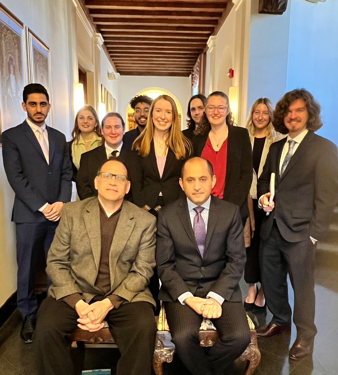 Mr. Salim Al Wardi, Deputy Chief of Mission, received a group of Students from <a href="/miamiuniversity/">Miami University</a> , who participating in the annual National University Model Arab League conference. He briefed them about the Sultanate of #Oman and its bilateral and regional relations.