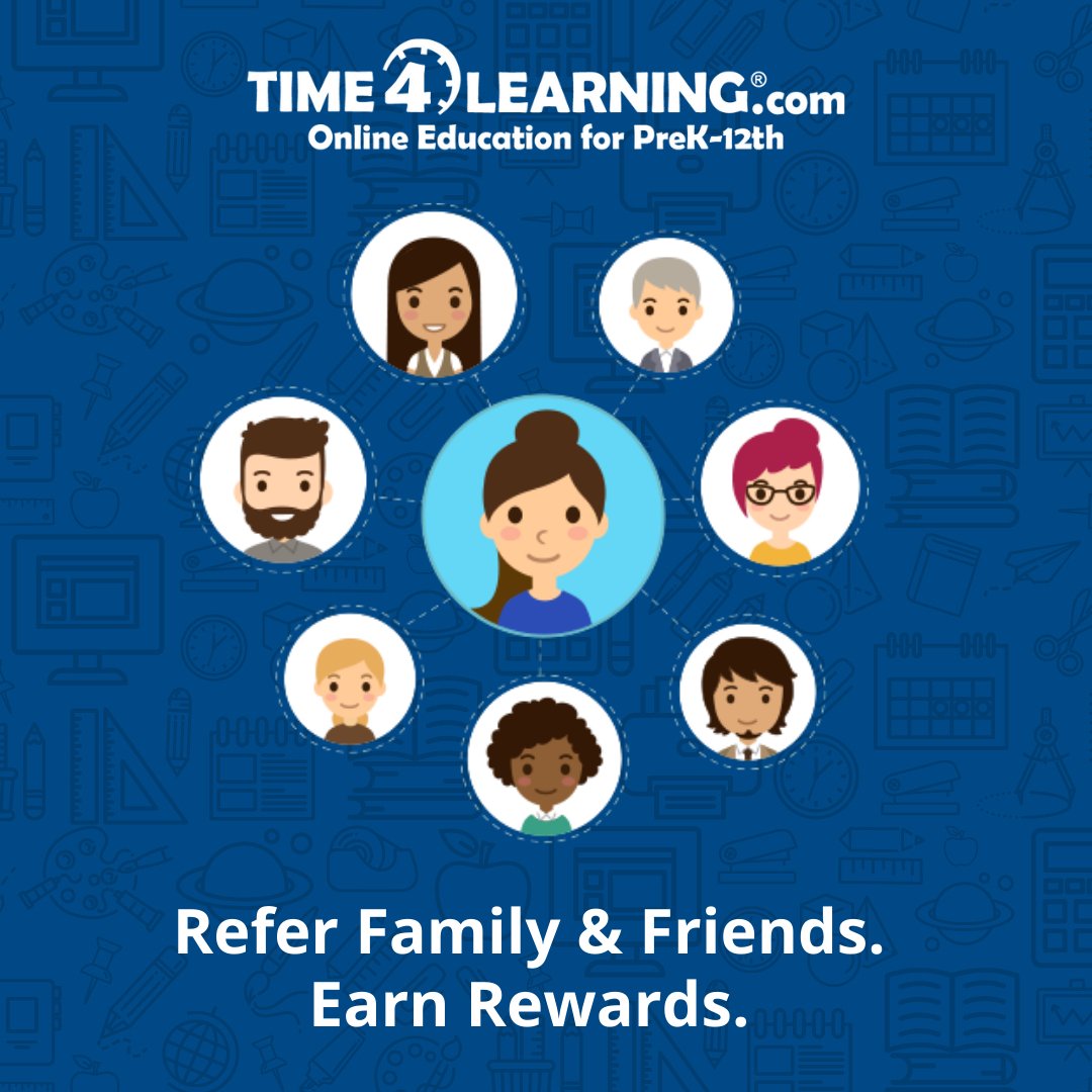 Time4Learning's tweet image. Members, can your budget use some extra cash? Start stacking your $50*rewards for completed referrals! Head to your parent account for your unique referral link &amp;amp; begin sharing today! (*Rewards earning potential is regularly $25 each; DOUBLED for a LIMITED TIME!) #Time4Learning