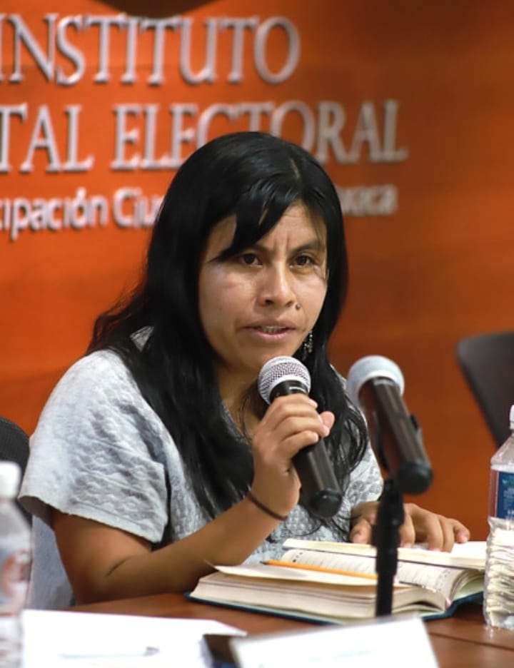 Ob_MUJINAF_Oax's tweet photo. Nos congratula el nombramiento de la compañera Carolina Vasquez, mujer  #mixe a la Dirección Ejecutiva de Educación Cívica y Participacion Ciudadana del #IEEPCO, las #mujeresindigenas estamos.llegandp a los espacios de toma de decisiones, para impulsar laperspectiva intercultural https://t.co/h1oEB25OC5