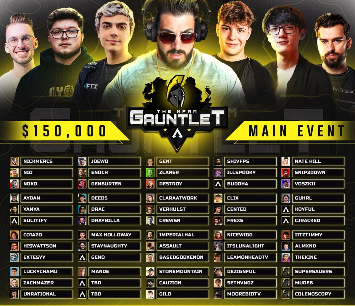 Vozskii's tweet photo. Bout that time 🤝

$150K #MFAM Gauntlet w @Snip3down &amp; @NateHillTV @ 5pm EST. Let's get this BREAD

https://t.co/uC625MaclQ https://t.co/wiPp9HMNP8