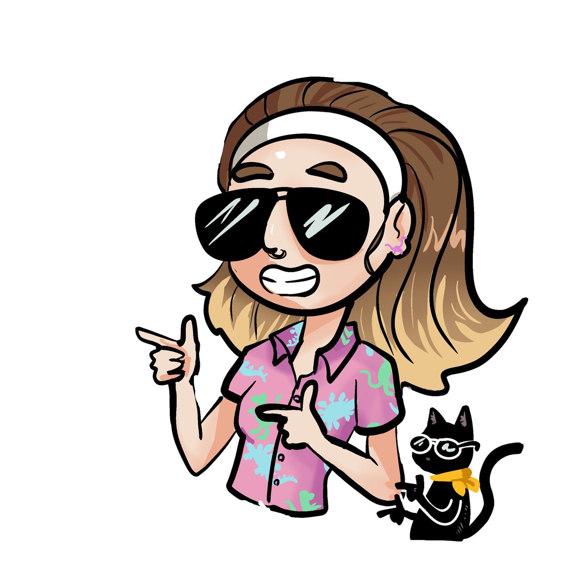 MHayesDesigns's tweet photo. Sometimes ya gotta do a doodle that shows your ✨flair✨😎 
Gonna use this somewhere on my portfolio site as a fun detail https://t.co/UqpQn2aRvt