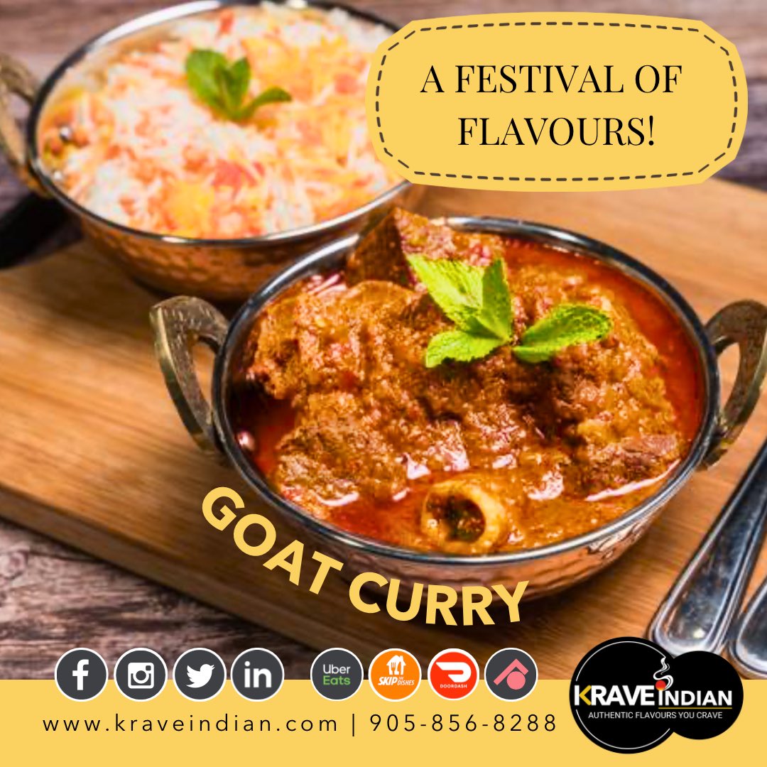 KRAVEINDIAN's tweet photo. Our Goat Curry is a major festival of flavours! Grab it- itβs the G.O.A.T.
#authenticindianfood #laalmaans #torontofood #torontofoodie #lamb #lambcurry #localbusiness #torontoeats #yummyfood #catering #localfood #delicious #takeouttoronto #deliciousfood #indianfoodie #foodie https://t.co/56Uqfckosz