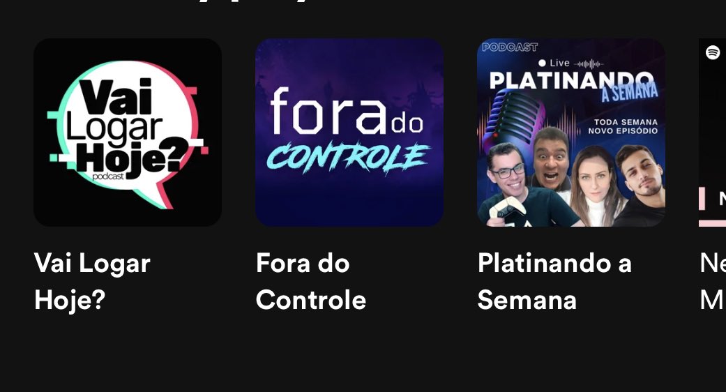M4Ximizando's tweet photo. Podcasts que eu escuto? Olha eles aí! ❤️ @vailogarhoje #ForaDoControle #PlatinandoAsemana https://t.co/gwaT6dy5SP