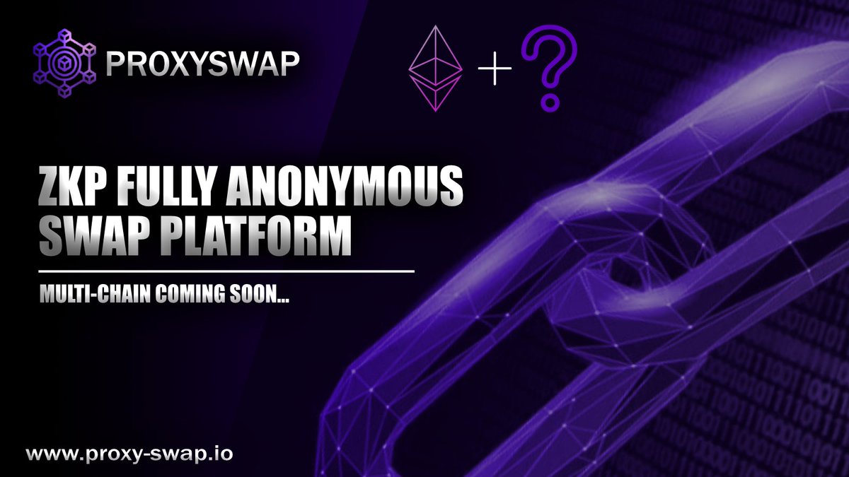 🚀 #TeamUpdate: We've been working hard behind the scenes, collaborating with other privacy-focused projects on new ways to benefit our token holders.

Exciting news! A new chain will also soon be added to our swap, stay tuned for more updates!

#Privacy #Crypto #blockchain