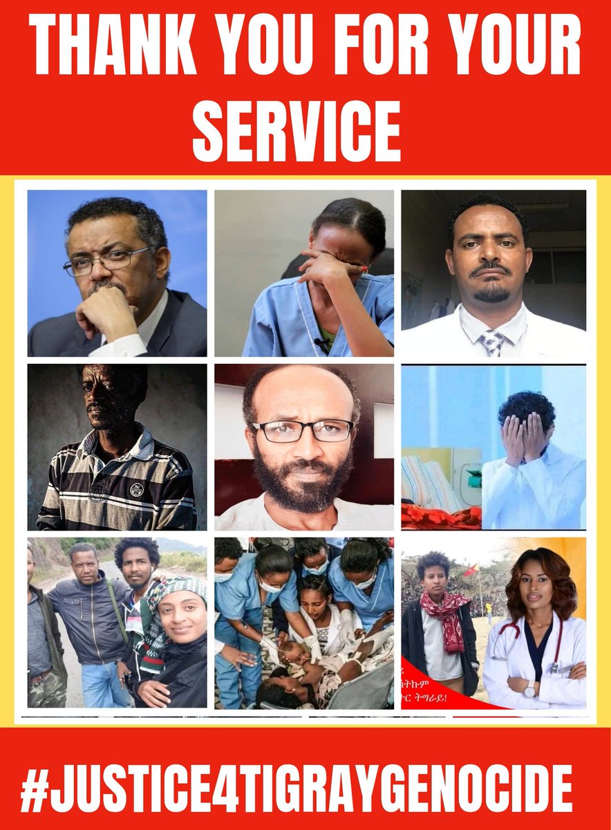 2/13
On those #DoctorsDay,  I want to forward my special thanks to doctors and medical expertises of #Tigray who have been suffering for +2years in serving their people of Tigray, in the middle of Tigray genocidal war. 
@DrTedros @kibrom30 @FAmdeslasie
#Justice4Tigray