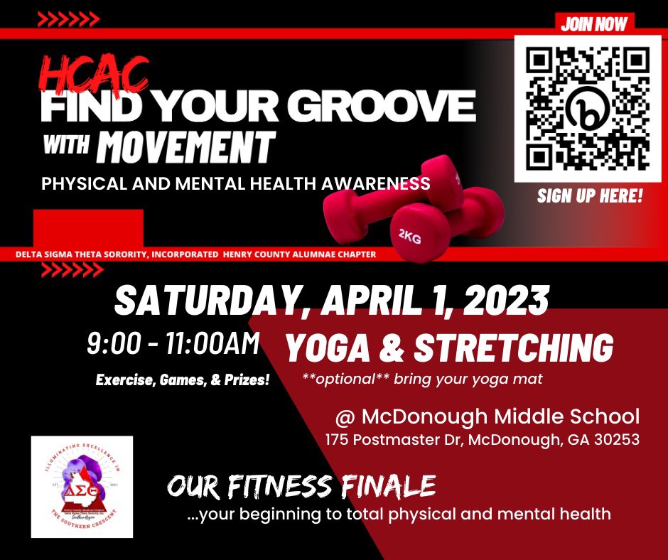 JOIN US TOMORROW!
Don’t forget your yoga mats and if you can, bring a gently used purse to donate to the community!
Register below!

form.jotform.com/223126278658160
#Sisterhood
#Scholarship 
#Service 
#Socialaction