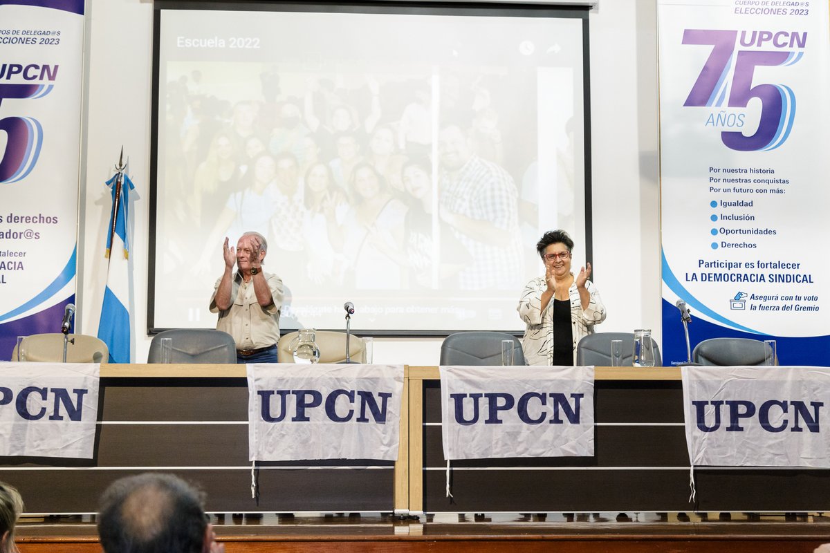 Inicio ciclo formativo 2023
Con el Auditorio a pleno, se dio inicio al ciclo formativo de la Escuela Sindical, con la fuerza, el empuje, la mística y la alegría de lxs cursantes y nuestro Secretario General.

#EscuelaSindical
#Laformaciónesestratégica