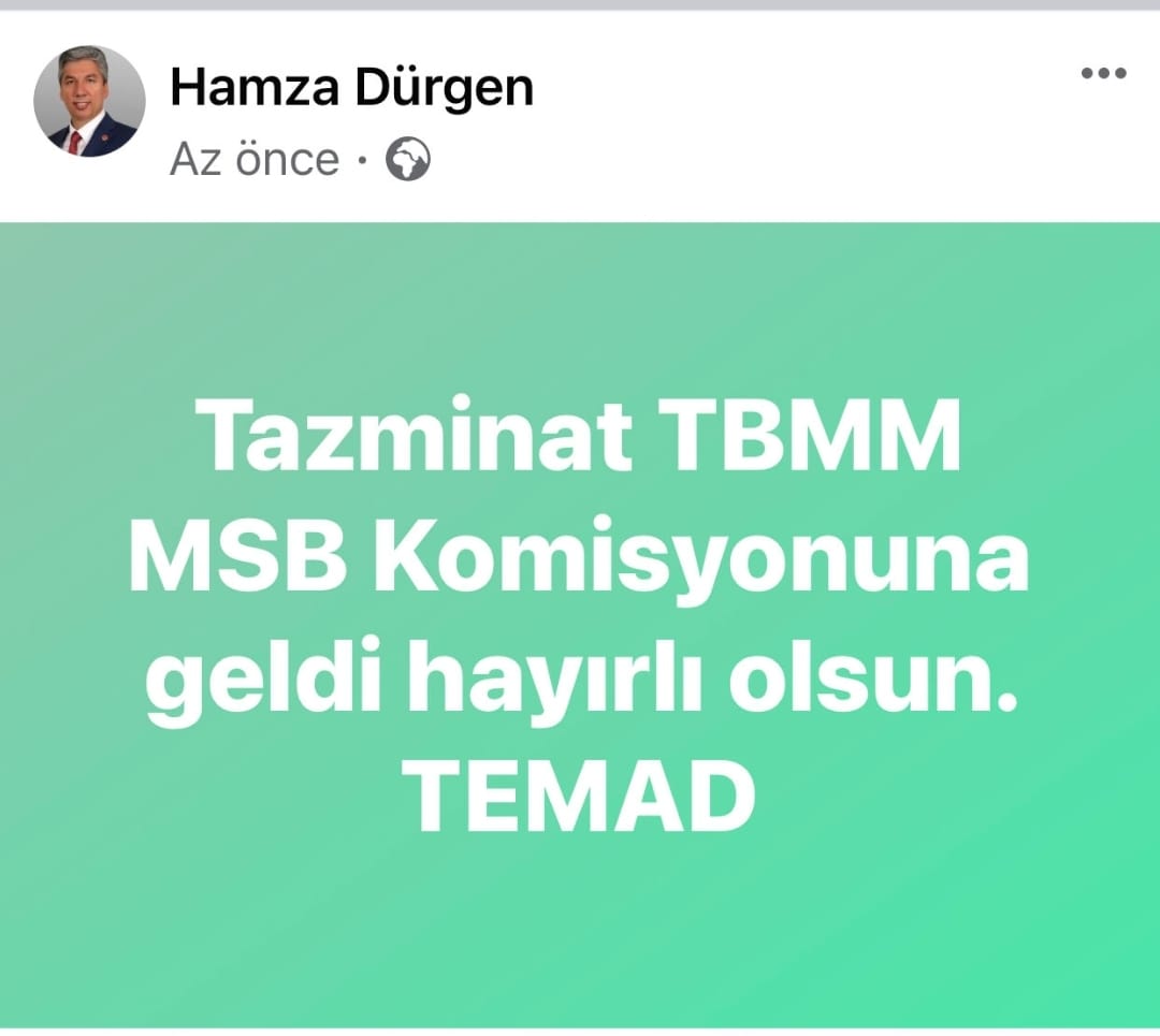 #HedefTazminat 
Emeği geçen herkese teşekkürler