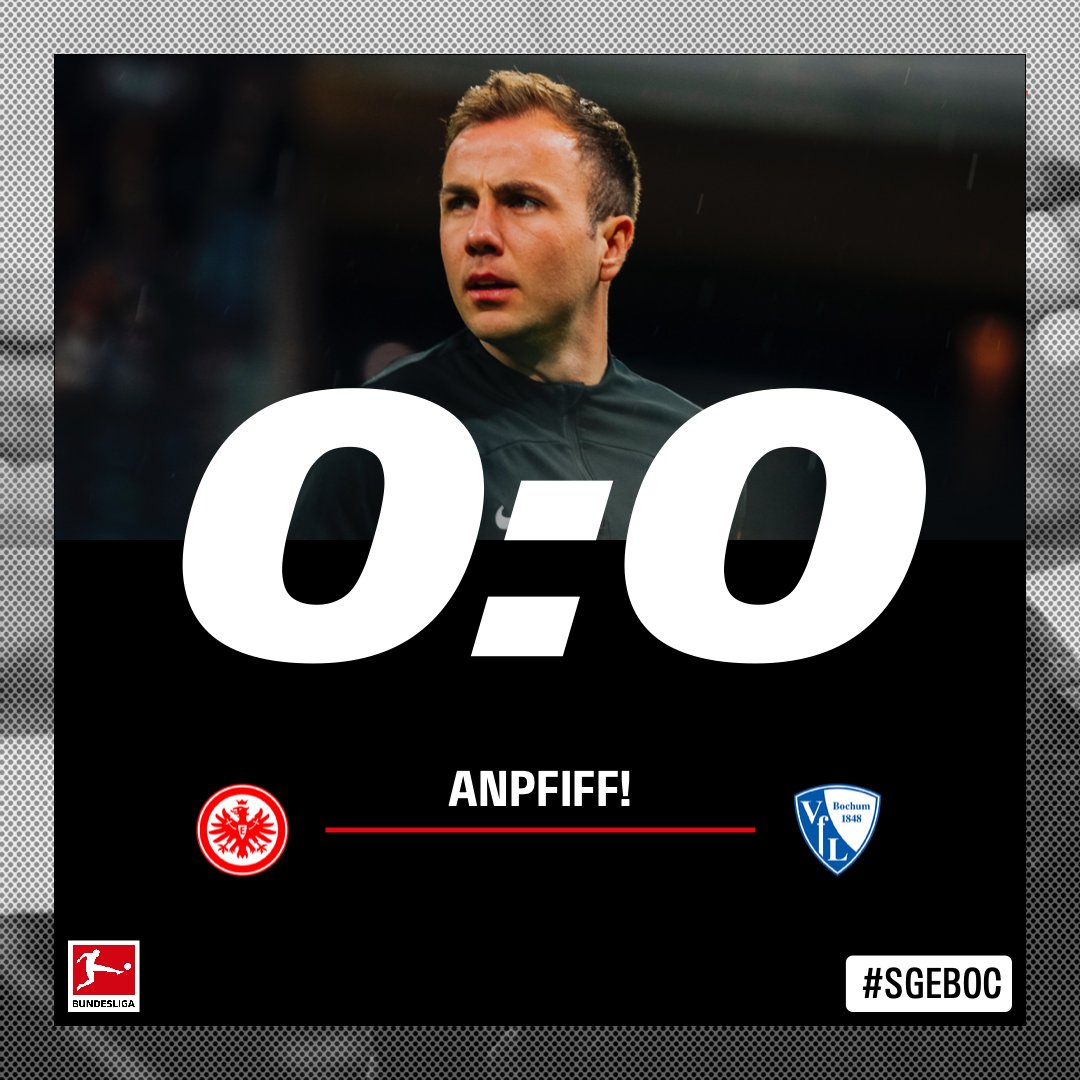 Eintracht's tweet photo. 📢 EINTRACHT! FRANKFURT! 📢
–––––
⏰ 1. | #SGEBOC 0:0 | #SGE https://t.co/4Uy5RHuNPz