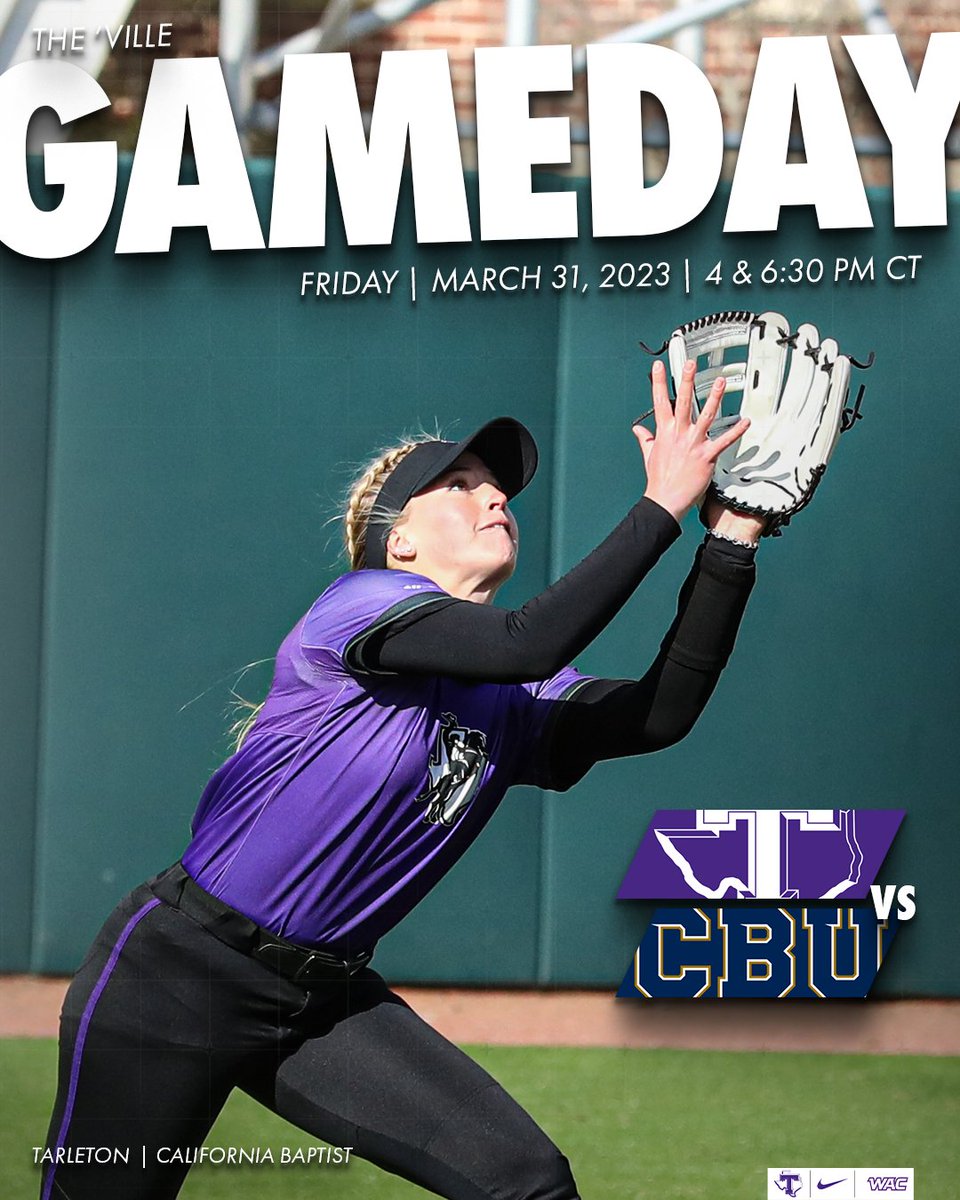 TarletonSB's tweet photo. π£ PURPLE OUT TONIGHT π£
We're giving out free visors and we're hosting CBU in our WAC home opener #MakeItRowdy https://t.co/DtnaU5GmWR