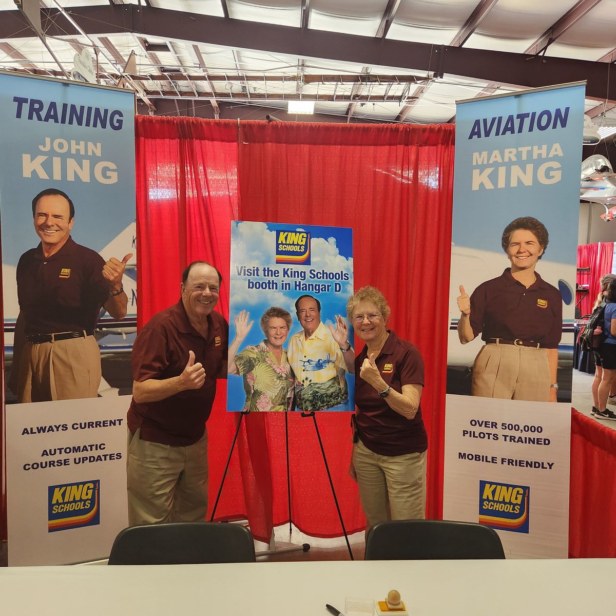 Come say hello to John &amp; Martha at their meet and greet today! 

They will be available for selfies and book signings, but only if you go by the name Super Pilot 😁

Today, March 31st @ 3-5pm ET
Sun n' Fun (Hangar D-002)