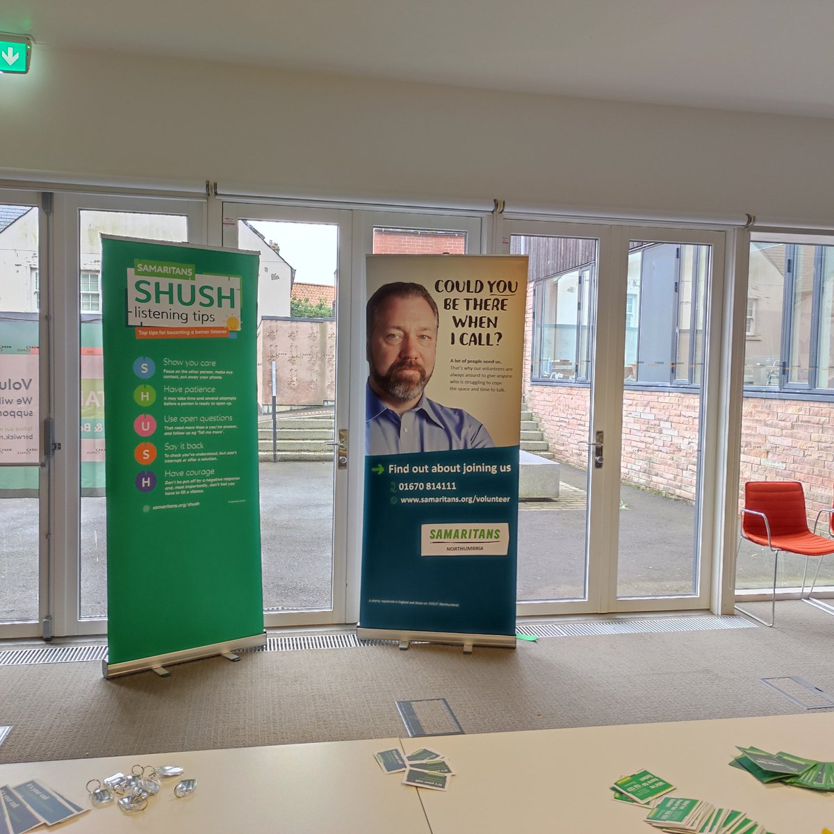 It was nice to represent @RailwyMission @samaritans opening of a new branch in Berwick-upon-Tweed to support those struggling in life. It was nice to see people from different organisations like @andysmanclubuk and the staff from @LNER and their very friendly station staff.