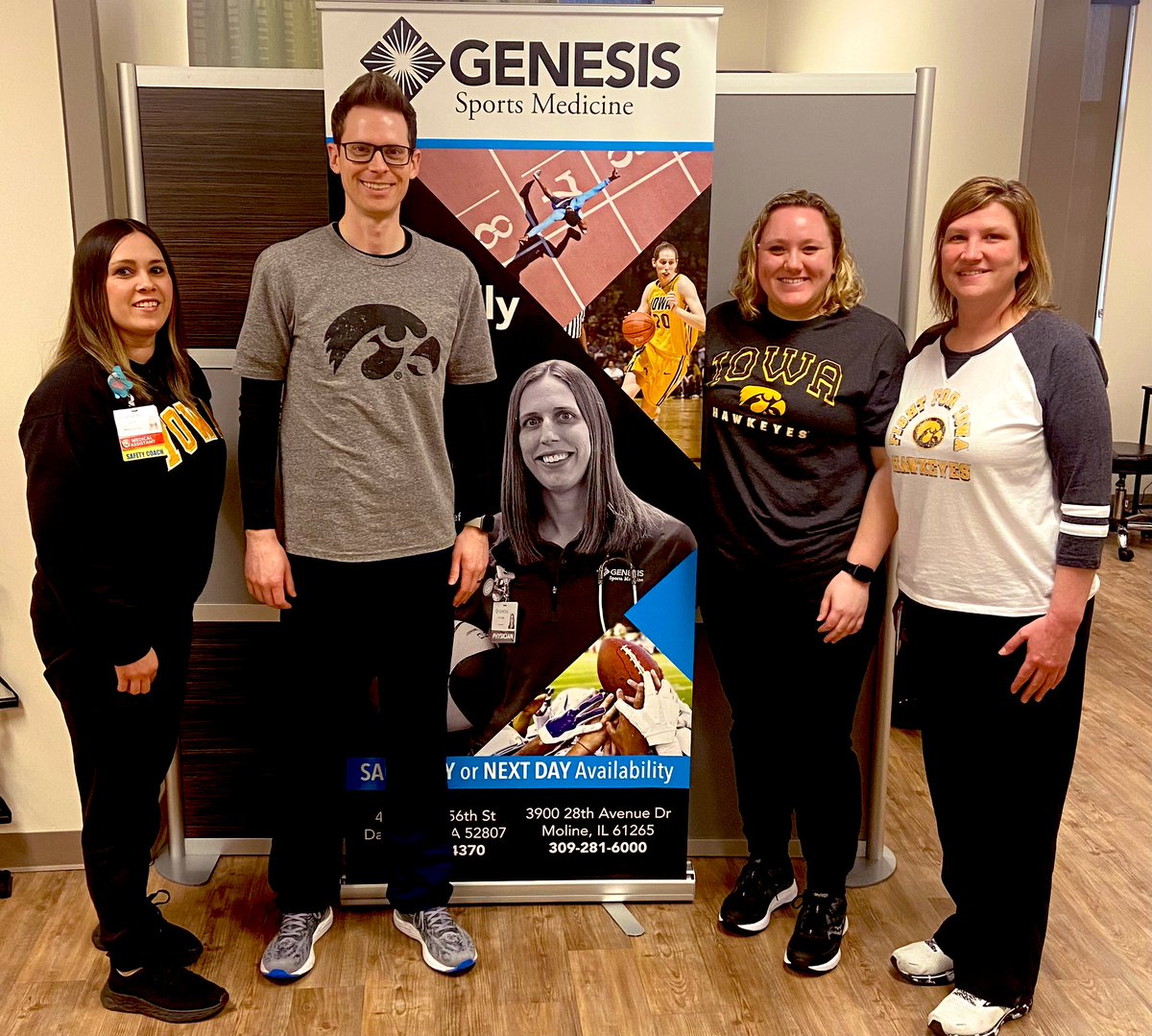 Fun Fact:

Did you know our very own Dr. Kelly Krei played for the University of Iowa Women’s Basketball Team and was Co-Captain of the 2012 season?!

The Sports Med Team will be cheering for Iowa during tonight’s Final Four Game!

#GoHawks