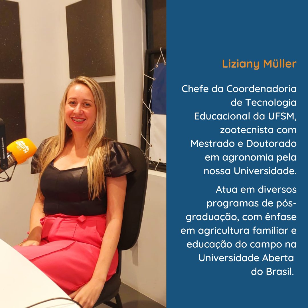 RadiosUFSM's tweet photo. E Liziany Müller, chefe da Coordenadoria de Tecnologia Educacional: https://t.co/4IAvF8qY6e