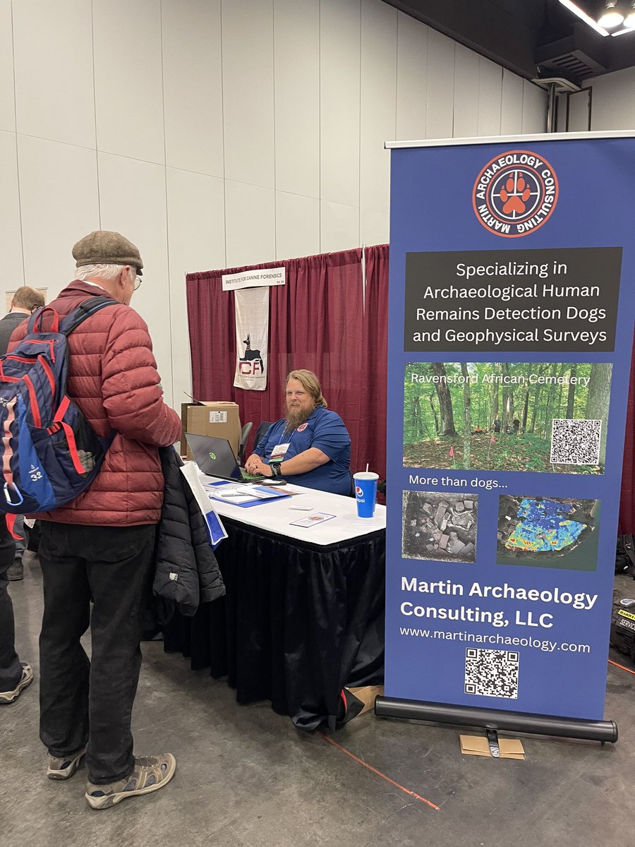Having a great time at the Society for American Archaelogy Conference with the K9 Archeology community. The dogs are a big hit-:). Bonus points, my book A Dog’s Devotion is on display at the Rowman and Littlefield booth. #lyonspress #archaelogydogs #detectiondogs #adogsdevotion