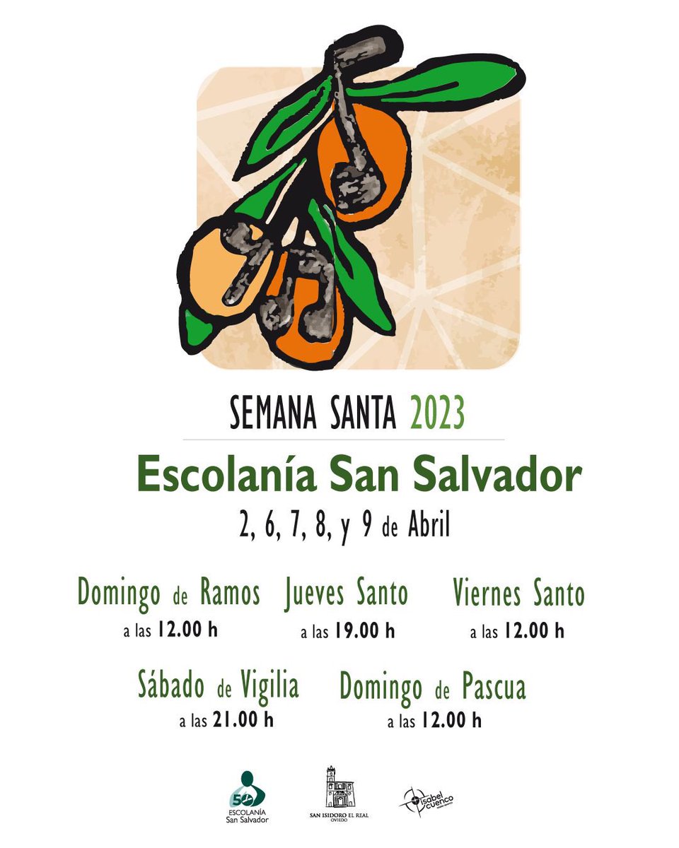 escolania's tweet photo. Tais ready? 💃 Porque en la Escolanía ya estamos más que listos para cantar ese repertorio que tanto nos gusta, el de los oficios de #semanasanta en San Isidoro el Real de #Oviedo. Os dejamos por aquí los horarios 👇👇 https://t.co/8al8pdnUQF