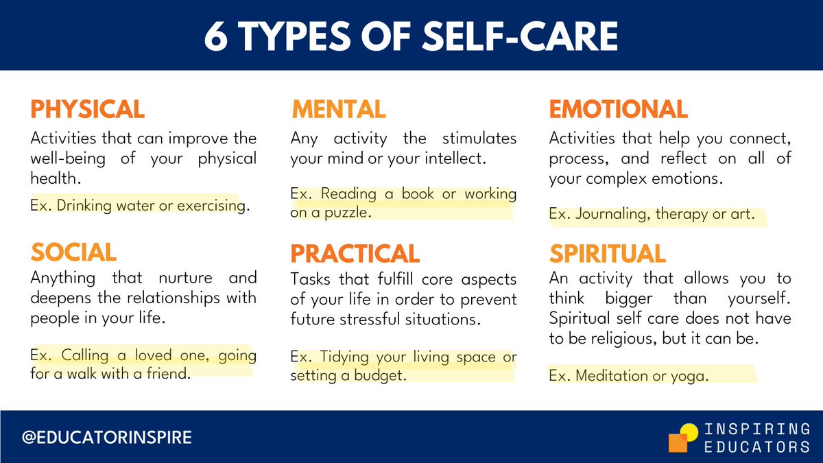 Educators &amp; admin: As you head into the weekend, here's a reminder to take care of YOU. Everybody benefits when you invest in your own wellbeing.