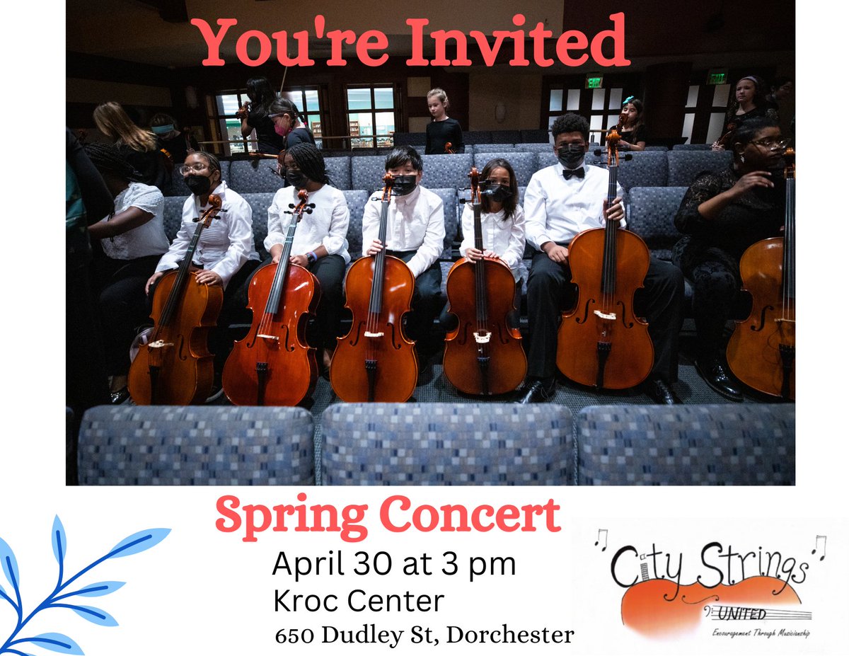 Come out and support our students, they're preparing for an inspiring concert and would greatly appreciate your presence.