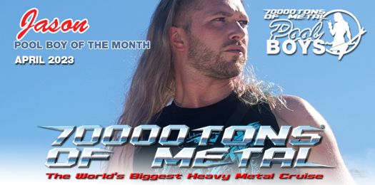 70000tons's tweet photo. Download the April 2023 #70000TONS OF METAL #PoolTeam #PoolGirl #PoolBoy Of The Month wallpaper calendar - https://t.co/Up8zTyqEwy #MetalCruise #MetalChick https://t.co/sWaGp3ePAD