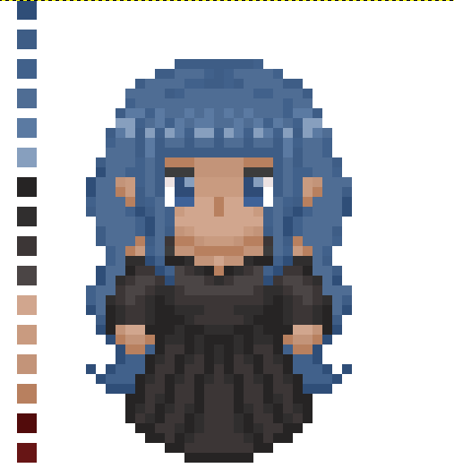 Daylinne_S2's tweet photo. Lately, I've been doing a sprite sheet of one of my ocs, unfortunately I still didn't finish for the lack of time, but I can post some pictures of my progress ~

#oc #originalcharacter #originalcharacterart #pixelart https://t.co/QxIkigUEYf