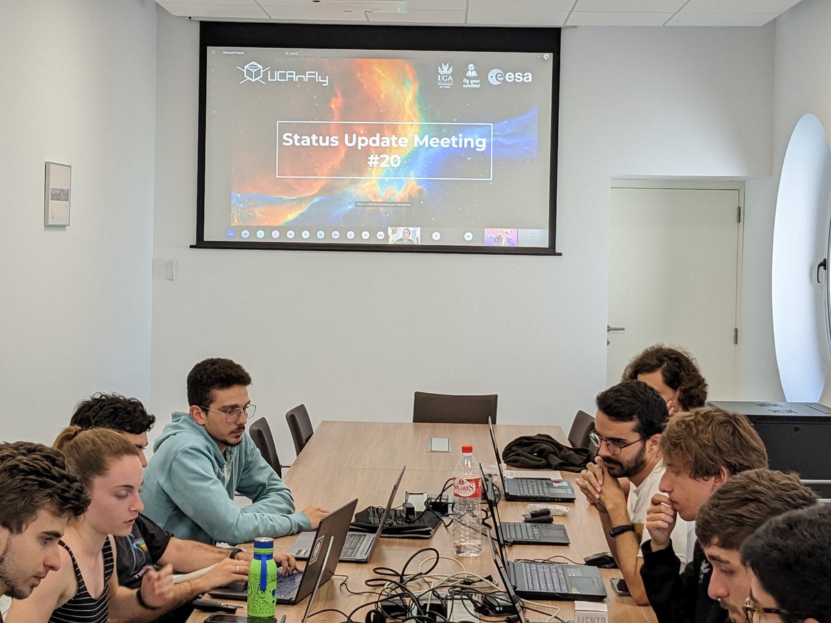 UCAnFly_ES's tweet photo. Yesterday we had our 20th Status Update Meeting with @esa and @ESA__Education. Time flies! We are learning so much thanks to this priceless opportunity. We've had our hard times and perhaps those times will come again, but everything is being worth it ! Happy Spring break folks! https://t.co/dOrJ5iq7qK