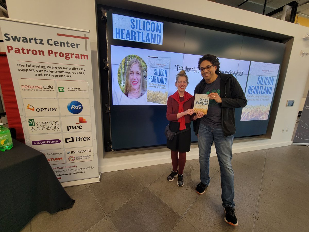 RebeccaFannin (@rfannin) on Twitter photo Glad to see <a href="/heezo/">Jim Gibbs</a> of Pittsburgh startup <a href="/MeterFeeder/">MeterFeeder</a> at my #SiliconHeartland <a href="/siliconlands/">siliconheartland</a> book talk at <a href="/CMUSwartzCenter/">CMU Swartz Center</a> Glad to see <a href="/heezo/">Jim Gibbs</a> of Pittsburgh startup <a href="/MeterFeeder/">MeterFeeder</a> at my #SiliconHeartland <a href="/siliconlands/">siliconheartland</a> book talk at <a href="/CMUSwartzCenter/">CMU Swartz Center</a>