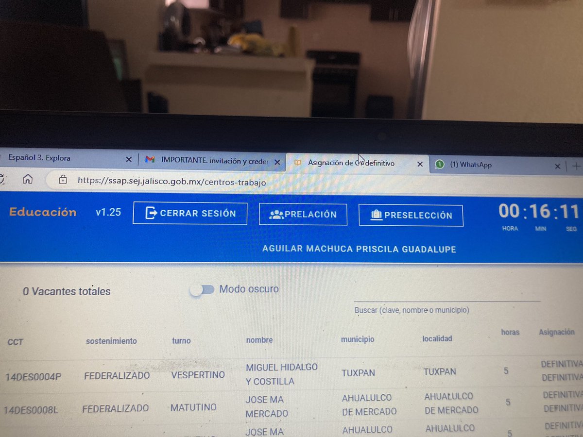 prisflowers29's tweet photo. Soy docente de español, hice examen para horas adicionales , hoy me tocó elegir por cómo quinta vez , me meto al sistema y no hay vacantes. No entiendo porque nos convocan y no hay ninguna escuela ofertada. Agrego foto de la evidencia @USICAMM_OFICIAL       @wenmunoz https://t.co/VrhALQFH9c