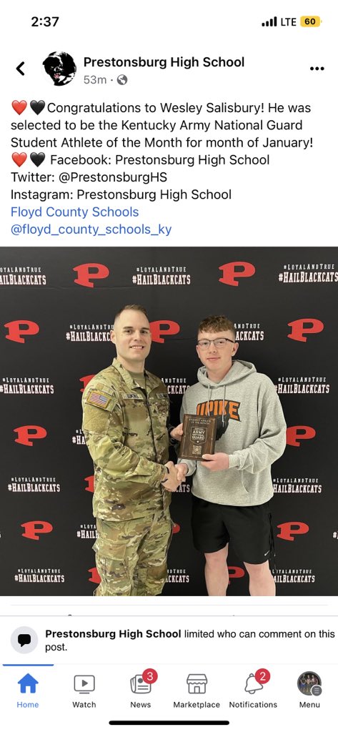 Congratulations to our guy <a href="/WesleySalisbur2/">Wesley Salisbury</a>