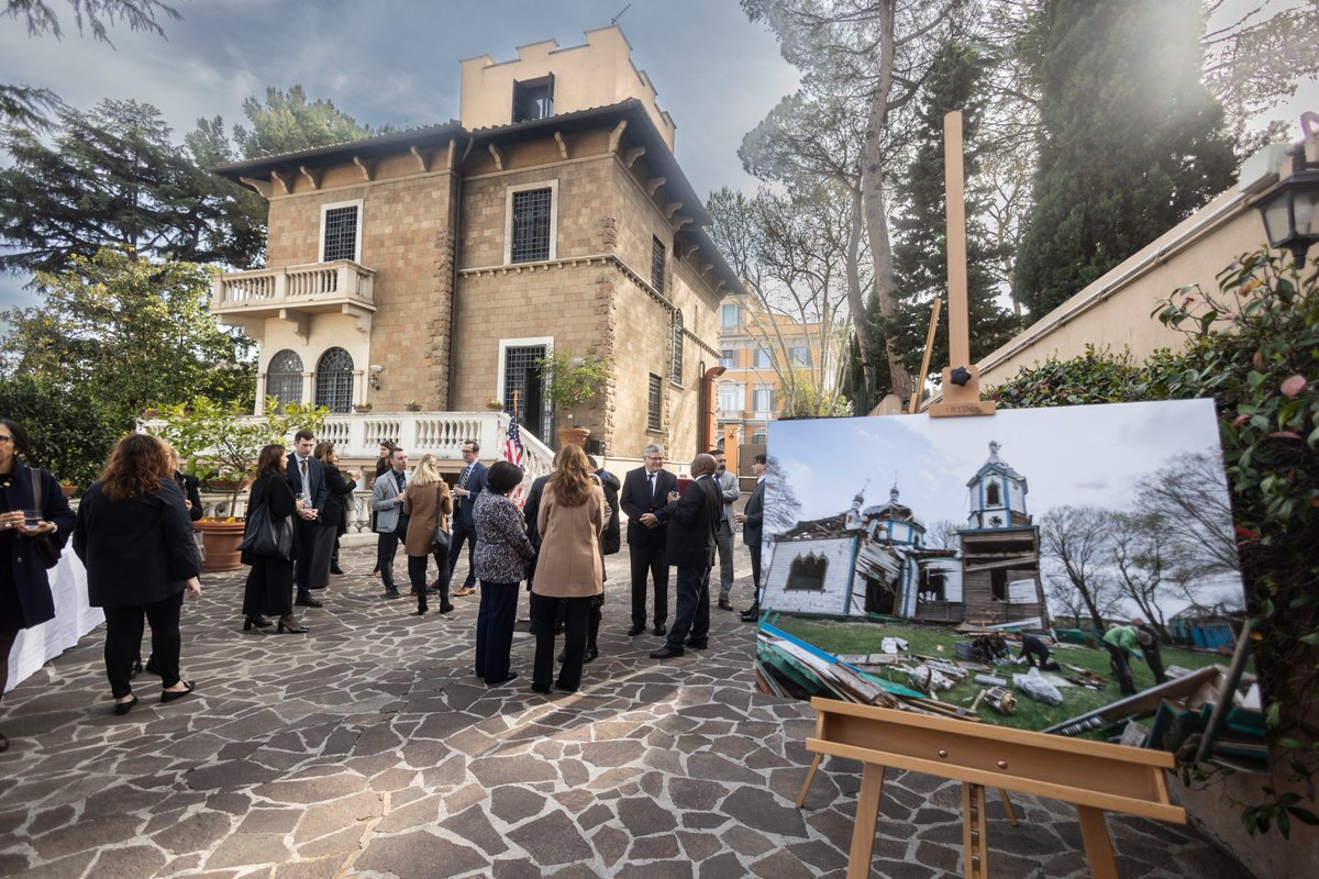 ICCROM's tweet photo. ICCROM was awarded US Ambassadors Fund for Cultural Preservation to benefit @FAR_ICCROM's efforts to build Ukrainian professionals’ capacities to safeguard and recover their cultural heritage. 
Learn more: https://t.co/ts8pFj6k9h
#CultureCannotWait #StrongerTogether https://t.co/THYxGQkL9q
