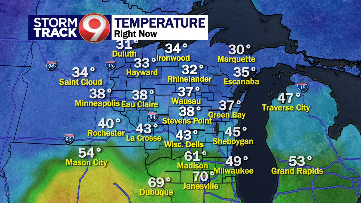 Brad Miller on Twitter "RT Stormtrack9 A strong warm front is draped