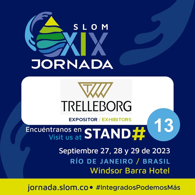 Conoce las compañías que harán parte de la Muestra Empresarial de la XIX Jornada SLOM: Terminales con visión de futuro.

Trelleborg Group estará presente en el stand N° 13.
<a href="/TrelleborgMI/">Trelleborg Marine & Infrastructure</a> 
Conoce más de ellos en: lnkd.in/e6hhGDMU

#IntegradosPodemosMás #TerminalesDelFuturo