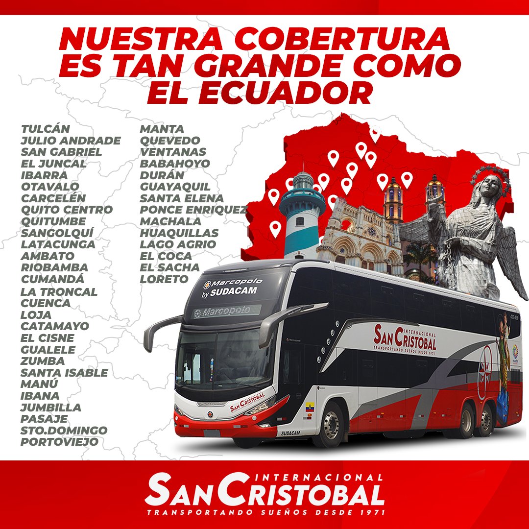 sancristobalec's tweet photo. Recorre el Ecuador con nosotros 🚌🌅🌄 https://t.co/ANDT6GSwwV