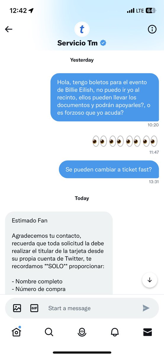 Idaniae's tweet photo. Y así los tiempos de respuesta “agiles” de @Ticketmaster_Me @Profeco https://t.co/2mF5ylYyHC