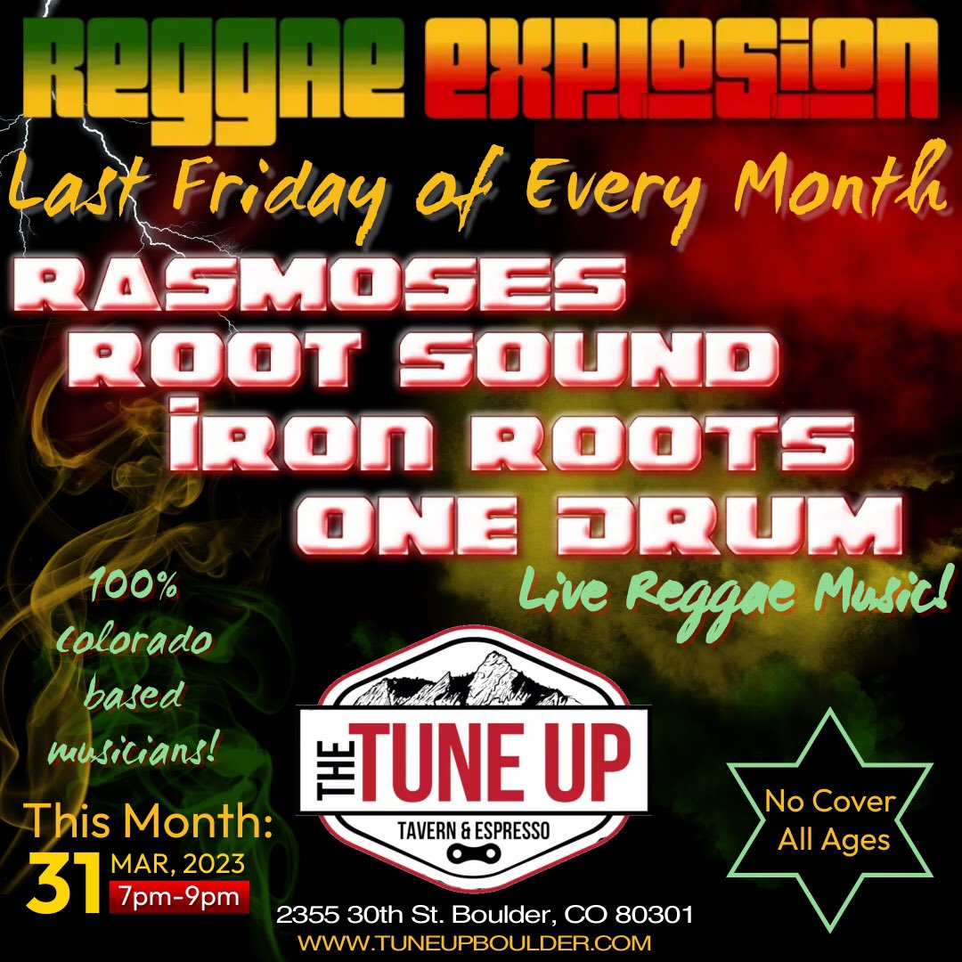 OneDrumBand's tweet photo. Tonight! #coloradoreggae https://t.co/DZDk4VwxU3