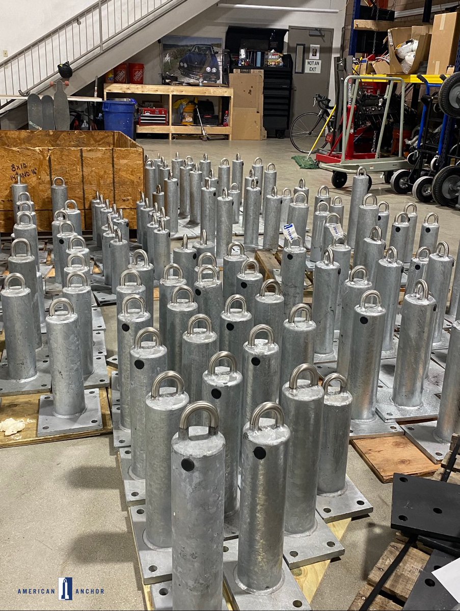 American_Anchor's tweet photo. Our #roofanchors aren’t just made in the USA. They’re made in-house.
#fallprotection #roofanchor #madeintheusa #tiebackanchors #tiebacks
#construction #workersafety #windowwashing #windowwashers
#windowcleaninganchors
#windowwashinganchors #anchorages
#worksafestayanchored https://t.co/zQCr7jtBkV