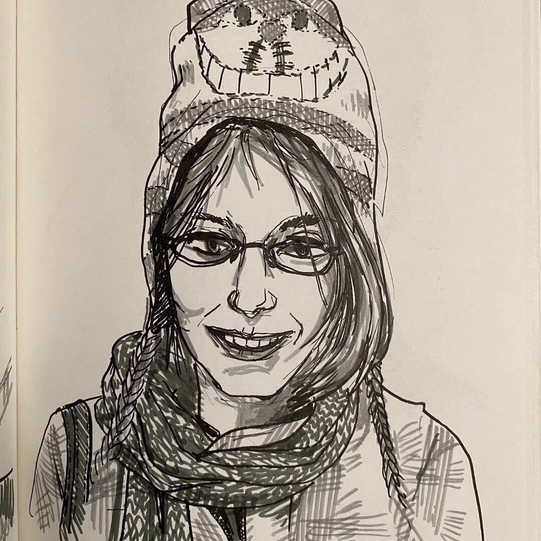 KateeLore's tweet photo. @squeaky_floorboards did a #sketch of me! So cool! https://t.co/0upCo5pyUb