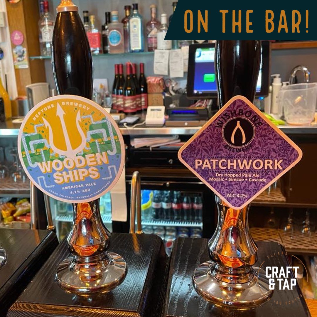 Some new beers on our first two pumps tonight! Anyone else ready for the weekend?🍻
<a href="/WishboneBrewery/">WishboneBrewery</a> <a href="/neptunebrewery/">Neptune Brewery</a>