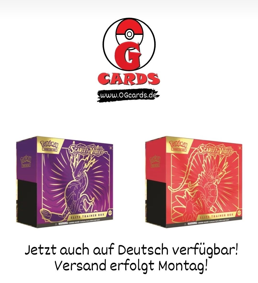 OGcardsDE's tweet photo. Lets gooo Deutsche und Englische ETBs am Start!
Top Preise!
Jede Bestellung mit Mystery Inhalt 🔥
https://t.co/fvaPozYzQI
#Pokemon #Releaseday #Karmesin #Purpur #altart #glurak #ogcards https://t.co/88TSBCFtTv
