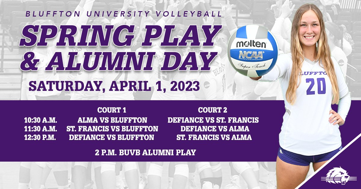 Excited to compete tomorrow with <a href="/AlmaScotsVB/">Alma College Volleyball</a> , <a href="/USFVballCougars/">USF Vball Cougars</a> , and @DefiVB in the Sommer Center! We are also excited to welcome back our BUVB alumna! Always exciting to catch up with the women that helped build the BUVB tradition!  
#Tailslap #BeaverFam