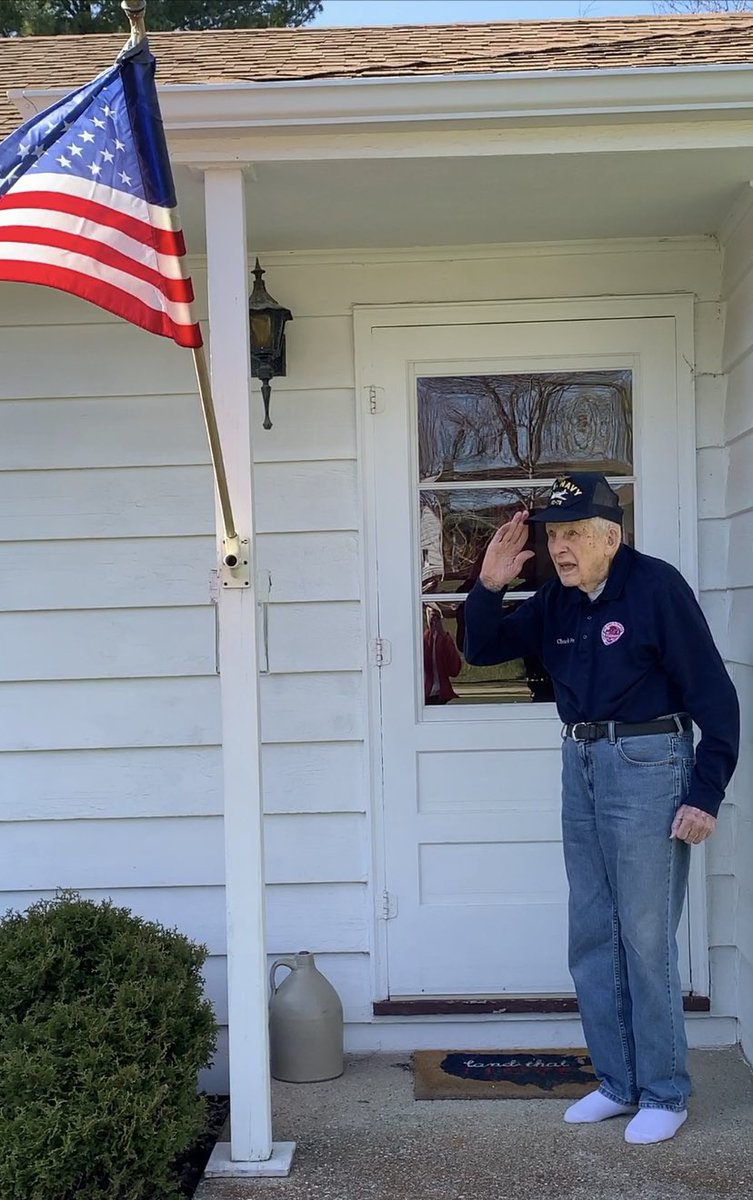 SSHonorFlight's tweet photo. We are sad to share the passing of #WWII #Navy pilot &amp; viral sensation “Dancing Chuck”, who won the hearts of people worldwide with his 2020 pandemic porch dancing to @jtimberlake’s “Can’t Stop The Feeling”. He danced his way to heaven this week. #DancingChuck 🇺🇸 https://t.co/ixN5ERCMhs