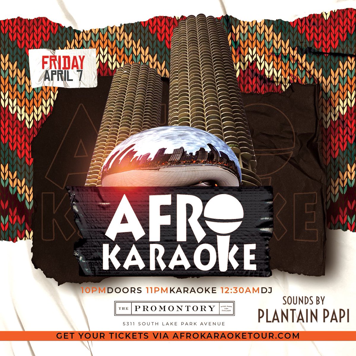 #Chicago: Join us for a night of singing, fun, and culture on April 7th 🔥 

Don’t miss out, visit our bio to grab your tickets today 🎟️🎟️🎟️ 

#afrokaraoke #afrokaraoketour #thingstodoinchicago #africansinchicago #chicagoevents #chicagoafricans