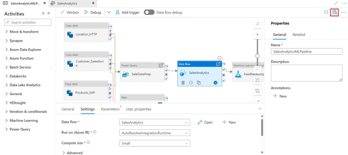 Visually author and deploy your data factory or Synapse pipelines with ease! Learn how to use the authoring canvas, expressions, and functions in #Azure Data Factory and Synapse Analytics. Get started now and simplify your data management: msft.it/6012g67Iu