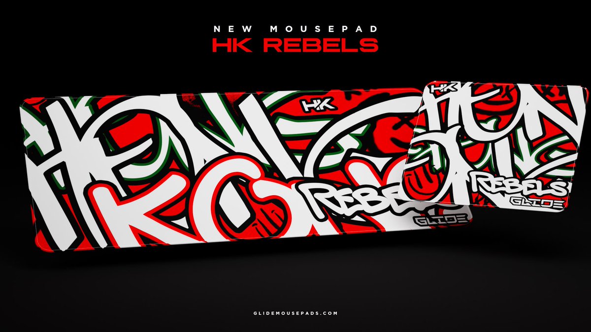 The mousepad is now LIVE! 💥

@HKRebels Mousepad available now. 

GlideMousepads.com
